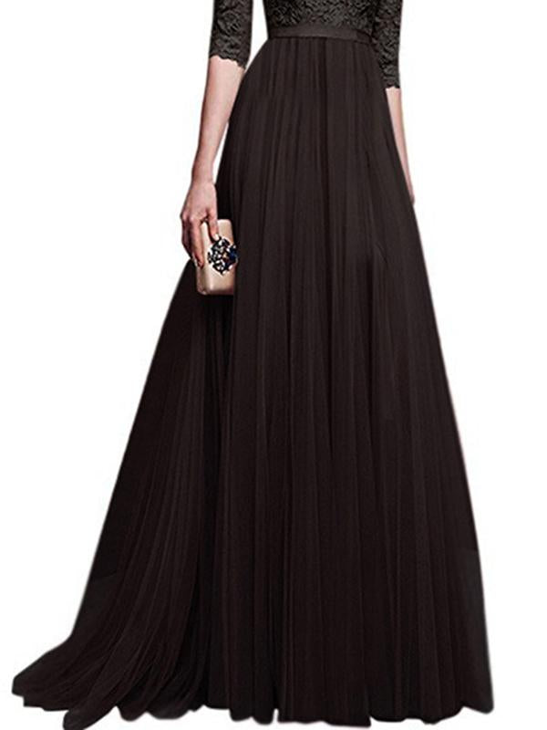 Solid Color Pleated Lace Round Neck Half-Length Women Maxi Dresses Elegant Dress Party Dress Evening Dress Ball Gown