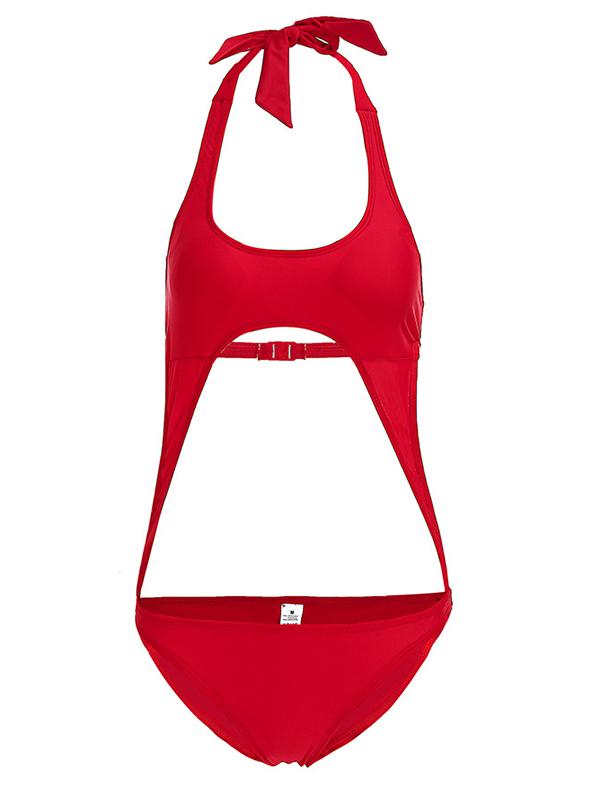 Seindeak Cut Out Backless One Piece Maternity Bikini Swimwear