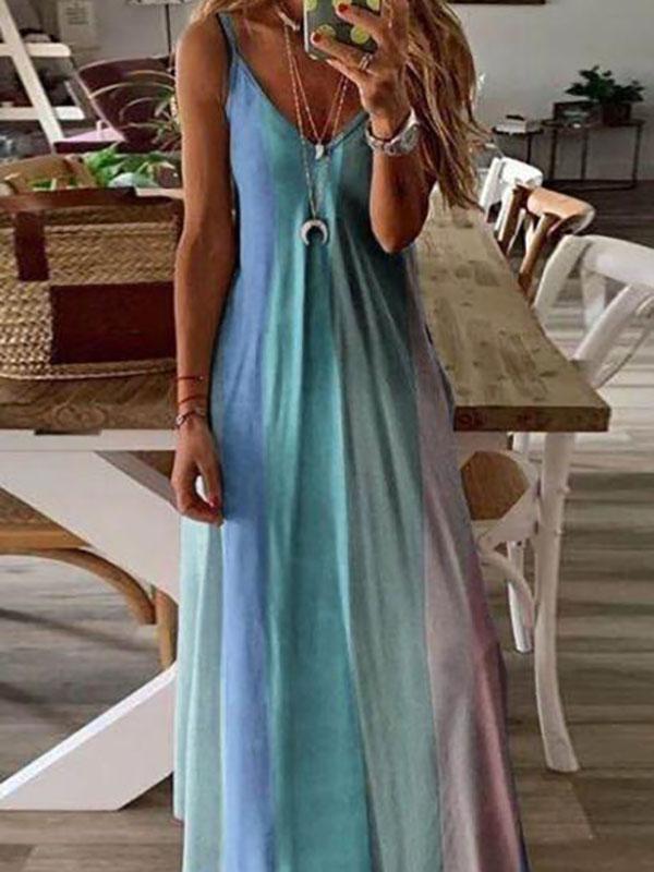Colorful Maternity For Babyshower Rainbow Going out Maxi Dress