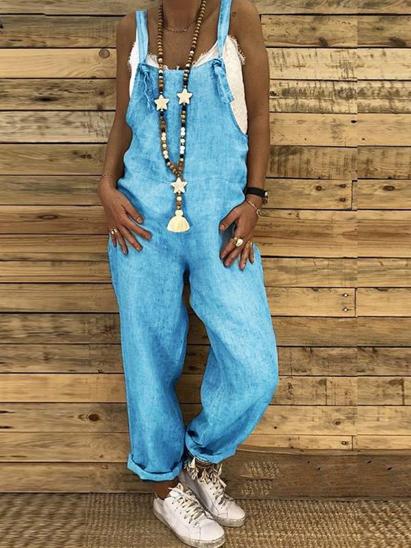 Oversize casual bib women overalls dungarees