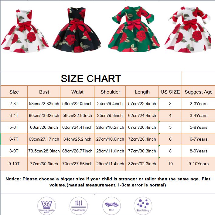 Toddle Girl Flower Dresses Ruffles Layered Floral Formal for Wedding Birthday Pageant Tea Party 2-10Years