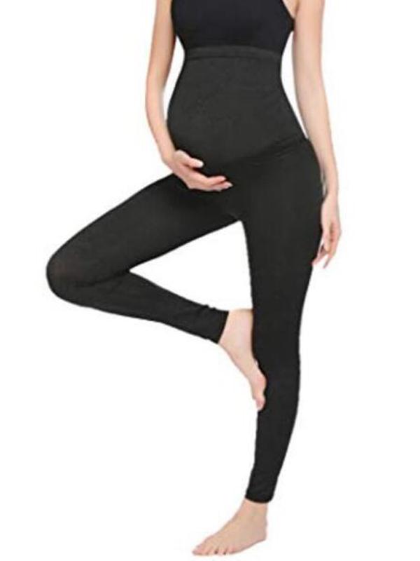 Seindeal Solid High Waisted Sports Yoga Maternity Long Legging