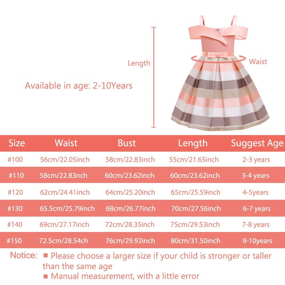Seindeal Girls Party Dress Elegant Princess Wedding Birthday Flower Bridesmaids Little Kids Formal Frocks Age 2-10 Years