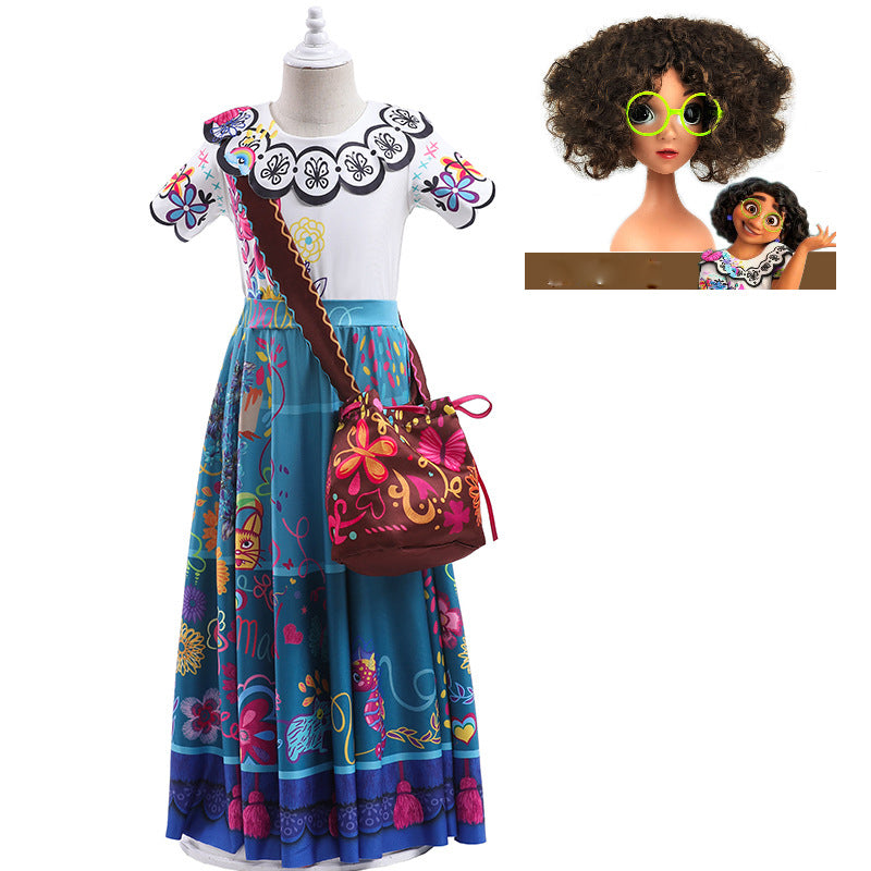 Seindeal Mirabelle Fancy Dress Costume Girl's for Party with Bag & Hairpiece Princess Dress Halloween 2-15Years