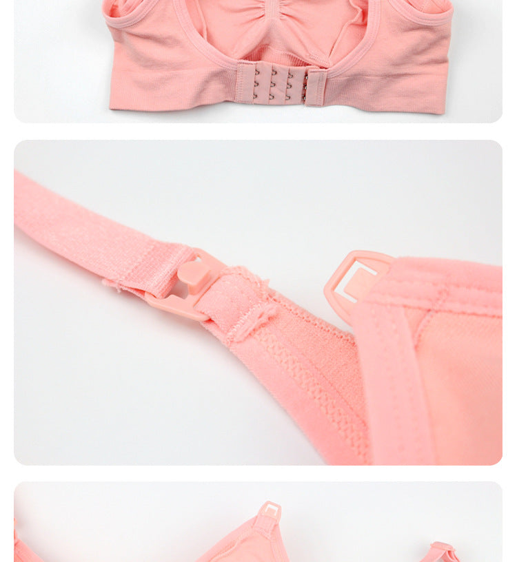Seindeal Solid Color Multi-Functional Breastfeeding Bras Maternity Nursing Bra for Lactant Women