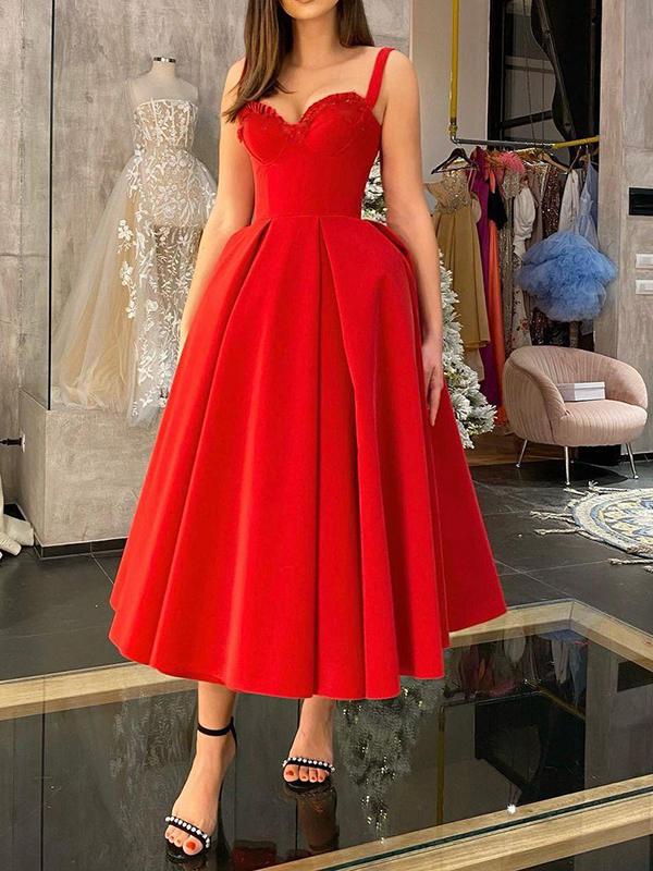 Patchwork Ruffles Draped V-Neck Spaghetti Straps A-Line Maxi Dress Women's Fashion Evening Dress