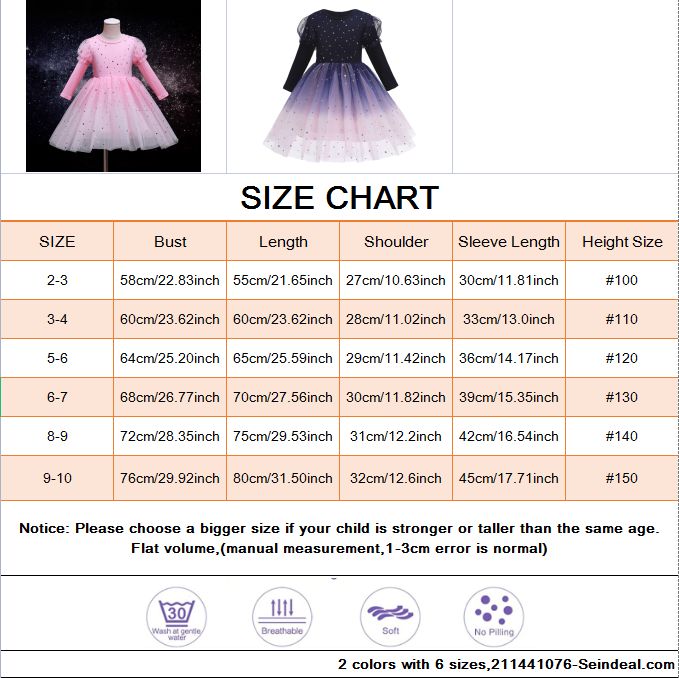 Toddler Girls Rainbow Pageant Dresses Long Sleeve Sparkly Tutu Princess Gown for Birthday Christmas Wedding Party 2-10Years