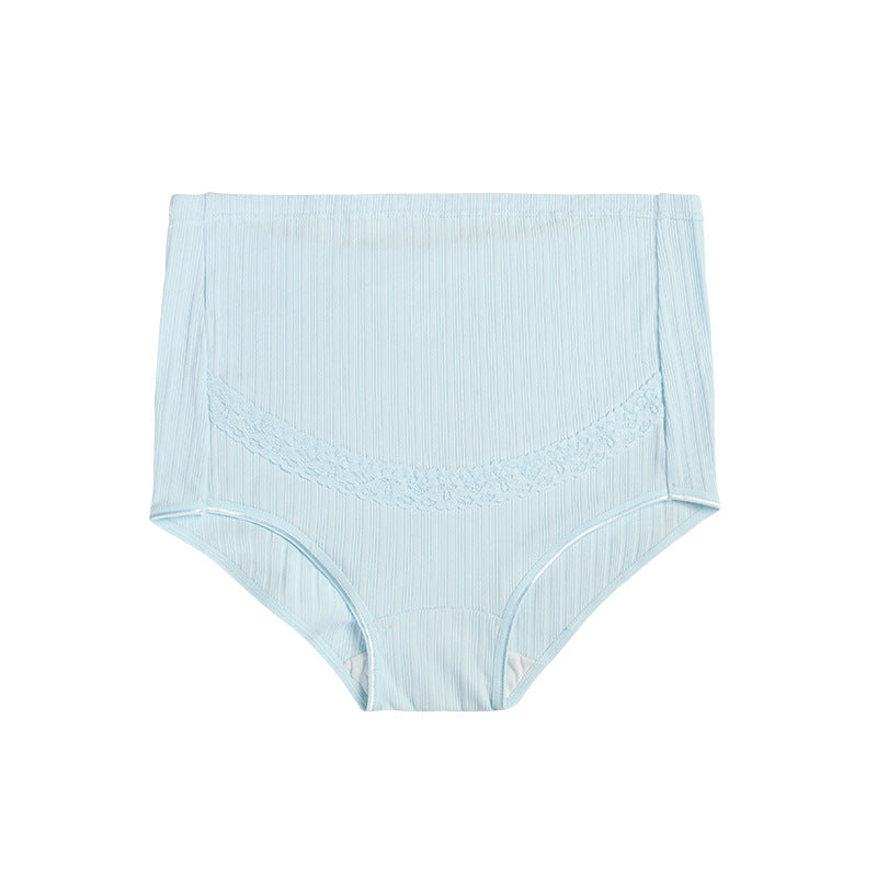 Seindeal Lace Patchwork High Waisted Plus Size Maternity Underwear Panties