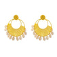 Seindeal Hoho Raffia Straw Circle Earring Shell Tassels for Holiday Beach