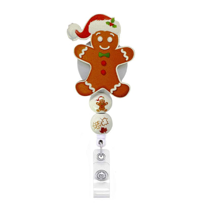 Christmas Nurse Badge Reel, Holiday Retractable ID Badge Holder, Name Badge Holder, Valentines Day Gift