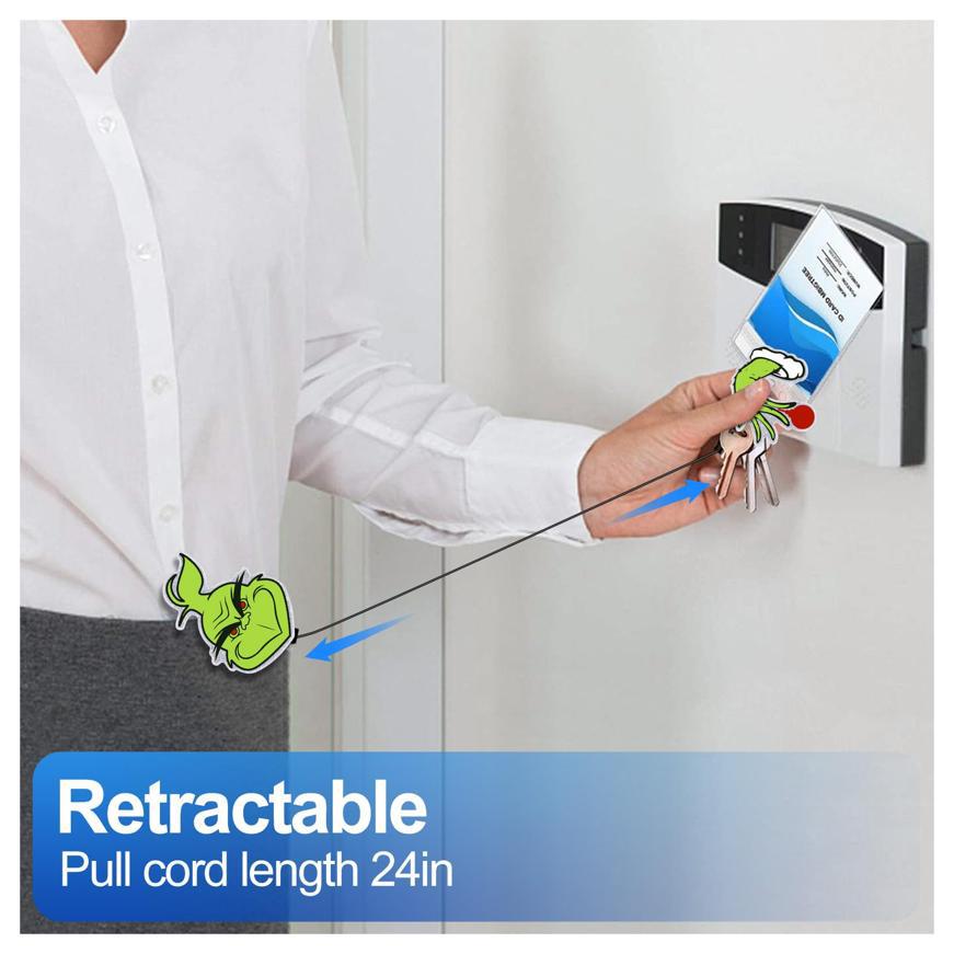 Christmas Nurse Badge Reel, Holiday Retractable ID Badge Holder, Name Badge Holder, Valentines Day Gift