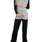 Seindeal Solid Round Neck Long Sleeve Maternity Nursing Pajama Set