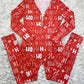 Ho Snowflake Long Sleeve Bodysuit Christmas Maternity Long Pajama Jumpsuit