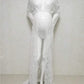 Lace Sheer Front Slit Maternity For Babyshower Maxi Dress