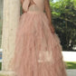 Seindeal Patchwork Halter Neck Grenadine Tulle Plus Size Maternity Dress Prom Maxi for Party