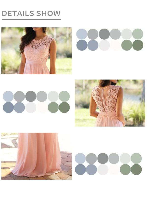 Pink Lace Pleated Backless Sleeveless Elegant Maxi Dress For Wedding Guests Evening Dress