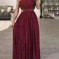 Lace Backless Halter Sleeveless Women Maxi Dresses Party Dress Evening Dress Ball Gown