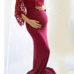 Lace Off Shoulder Bell Sleeve For Babyshower Maternity Dress