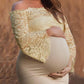 Lace Off Shoulder Bell Sleeve For Babyshower Maternity Dress