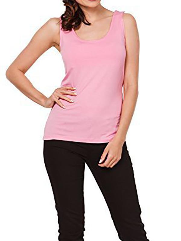 Cut Out Round Neck Sleeveless Lactant Women Nursing Maternity Vest