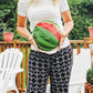 Watermelon Print Short Sleeve Maternity  Casual T-Shirt