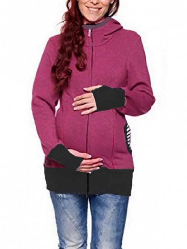 Seindeal Kangaroo Baby Bags Zipper Removable Hooded Long Sleeve Casual Coat