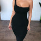 Solid Off Shoulder Fitted Sleeveless Fashion Maternity Midi Dress