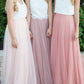 Mesh Elastic Waist High Waisted Tutu Elegant Maxi Skirt Evening Skirt Tulle Skirt