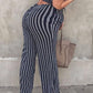 Seindeal Striped Wide Leg Palazzo Pants Knot One Piece Maternity Long Jumpsuit