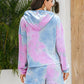 Seindeal Pajama Sets Sweatshirt Tie Dye Drawstring Pants Short Women Fashion