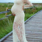 Seindeal Lace Long Sleeve Robe for Maxi Baby Shower Maternity Dress