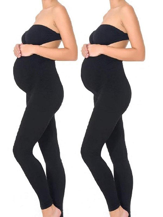 Bandeau V-neck Cut Out Sleeveless Yoga Long Maternity Legging