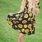 Sunflower Pattern Draped Sashes Pleated Maternity Mini Dress Summer