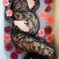 Lace V-neck Long Sleeve Fashion Maternity Dress