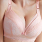 Lace Button Three Quarters Wire Free Padded Nursing Bras