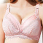 Lace Button Three Quarters Wire Free Padded Nursing Bras