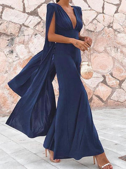 Irregular V-Neck Sleeveless Women's Maxi Dresses Evening Dress