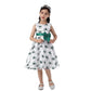 Girls Dress for Wedding Flower Sequin Gown Bowknot for Birthday Music Party 2-10Years