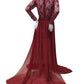 Lace Bodycon Two Piece Maternity For Babyshower Chiffon Maxi Dress