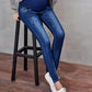 Momnfangcy Pockets Skinny Casual Maternity Long Jeans