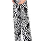 Pockets Vintag Tribal Print High Waisted Maternity Casual Long Pants