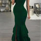 Seindeal Bandeau Ruffle Bodycon Mermaid Slit Maxi Maternity Baby Shower Dress