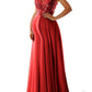 Seindeal Sequin Zipper V-neck Maternity Maxi Photoshoot Dress for Early Pregnancy