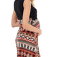 Seindeal Bohemian Print Draped Nursing Maternity Mini Dress