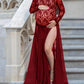 Lace Bodycon Two Piece Maternity For Babyshower Chiffon Maxi Dress