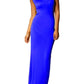 Seindeal Solid Fitted Round Neck Floor Length Sleeveless Maxi Dress