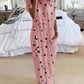 Seindeal Star Print Collarless Round Neck Short Sleeve Maternity Maxi Dress