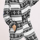 Christmas Flannel Snowflake Print Hooded Pajama Maternity Jumpsuit