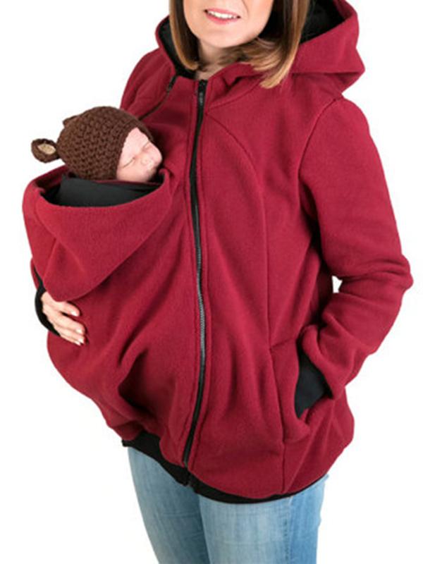 Zipper Pockets Multi-Functional For Baby Band Maternity Cute Sweatshirt