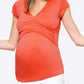 Seindeal Bodysuit V-neck Short Sleeve Maternity T-Shirts Fashion Funny